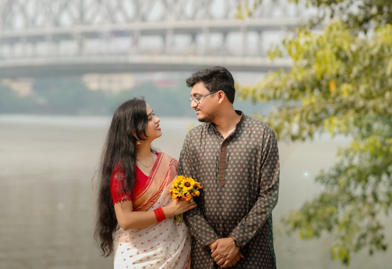 Couple portrait at a premium natural destination